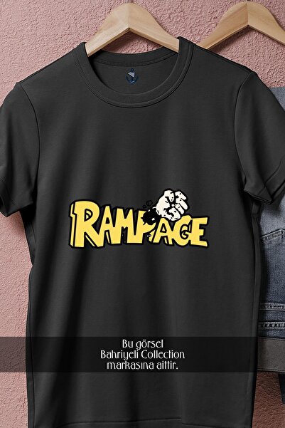Bahriyeli Collection Oversize Rampage Arcade Game Design Unisex T-Shirt