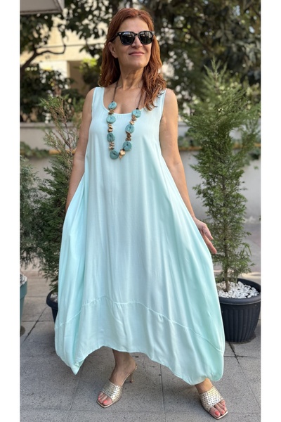 DenizEge Sleeveless Marlon Dress Mint Green