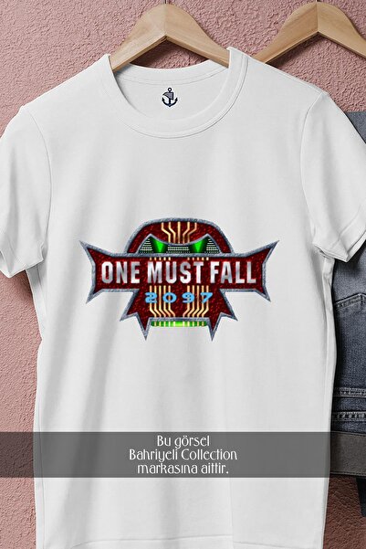 Bahriyeli Collection oversized One Must Fall- 2097 Μπλουζάκι Unisex με σχέδιο Mortal Kombat
