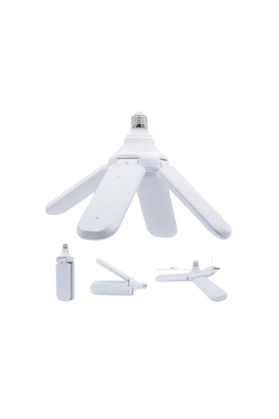 Bilhan Pervane Ampül 60 W 4 Kollu Katlanır Pervane Led Ampül Tasarruflu Kanatlı Led Ampul Beyaz Işık