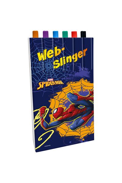 SPIDERMAN Set of 6 pens, multicolor, Spiderman