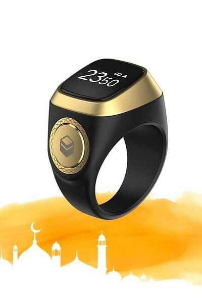 iqibla Smart Tasbih Zikr Ring Muslim Prayer Prayer Timing Reminder OLED Display Tasbih Counter Smart