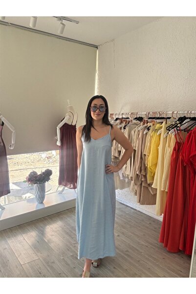 Gülten Akgün İNCE ASKILI BEBEK MAVİSİ ELBİSE