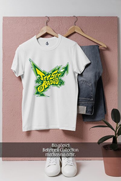 Bahriyeli Collection Tricou unisex supradimensionat cu design Jet Set Radio F...