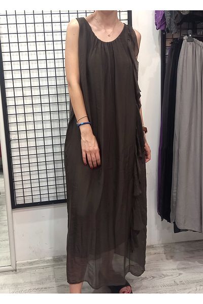 Butik Şans Италианска рокля с волани и нулеви ръкави