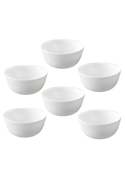Bormioli Rocco Set of 6 opal dessert bowls 12.5cm BORMIOLI ROCCO TOLEDO
