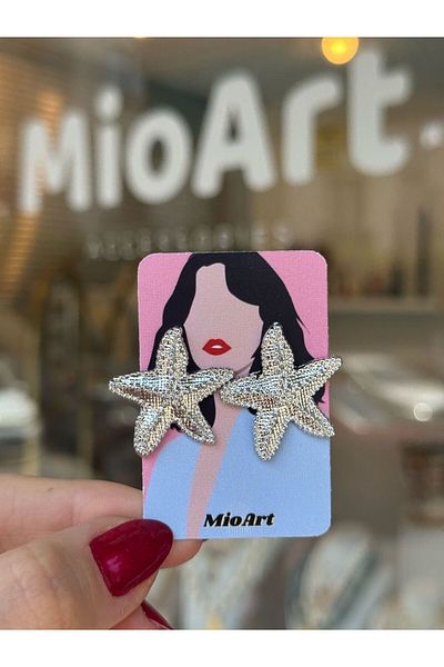 MioArt Starfish Stylish Earrings