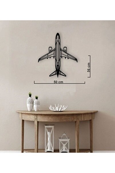 VecihiGeliyor Uçak Silüeti Metal Duvar Tablo Pilot - Havacı - Uçak Tutkunu He...