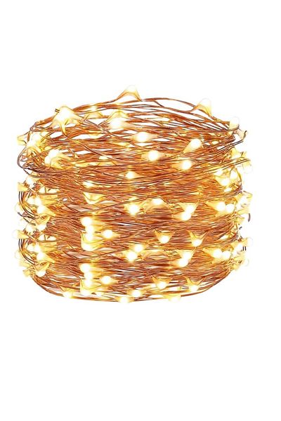 ariceleo Instalatie cu 100 de LED uri si iesire USB Ariceleo, 10 m, plastic, cupru