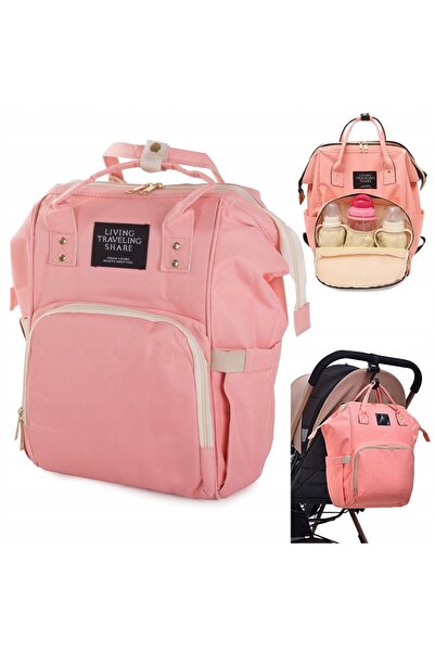 Welora Rucsac termic pentru părinți, Rezistent la umezeală, 11 buzunare, Roz ...