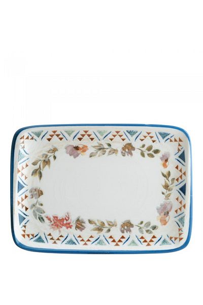 Bonna Rectangular porcelain plate BONNA SPRING 23x16cm