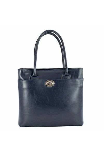 Magazinul de genti Poseta de dama din piele naturala, model 175, Bleumarin