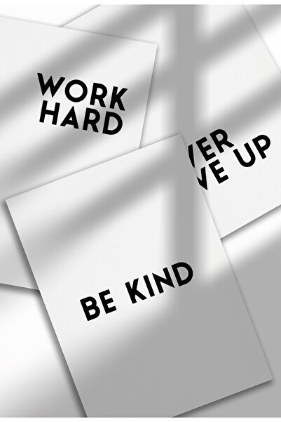 21mxm Set de 3 postere motivaționale minimaliste, imprimeuri digitale pe pânz...