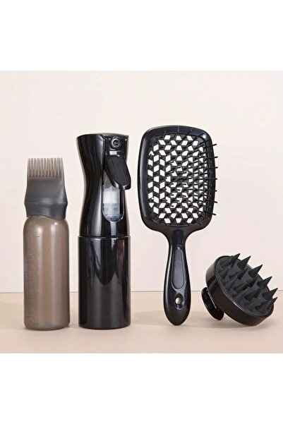 gaman Profesyonel 4'lü Saç Bakım Seti - Tarak, Masaj Fırçası, Sprey Şişesi, Y...
