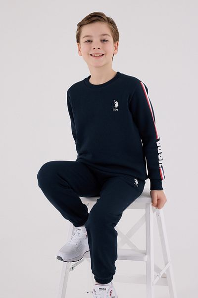 U.S. Polo Assn. Αδειτωμένο σετ φόρμας για αγόρια κάτω από 2 τεμάχια