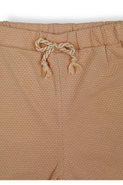 Via Girls Girls Shorts Ruffled 90% Cotton Honeycomb Pattern | 6-9 Years Old Children's Clothing