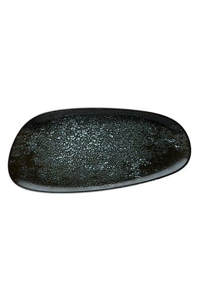 Bonna COSMOS BLACK Rectangular porcelain platter 36cm (COSBL VAO 36DT)