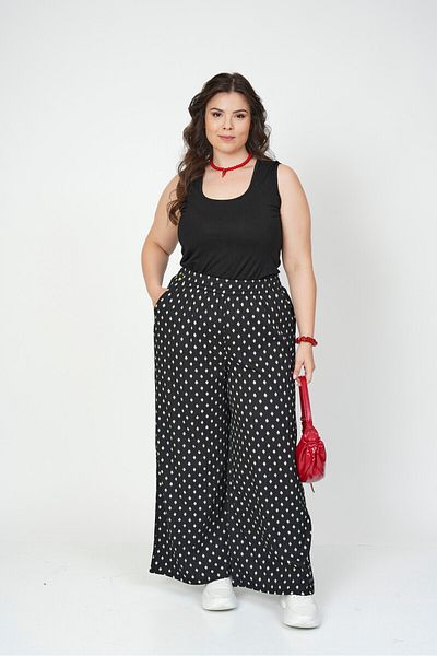 Büyük Moda Casual Pants with Elastic Waist