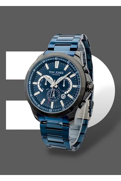 Tom Jones Original 2 Years Guarantee 3 Atm Waterproof Steel Band Men Wrist Watch