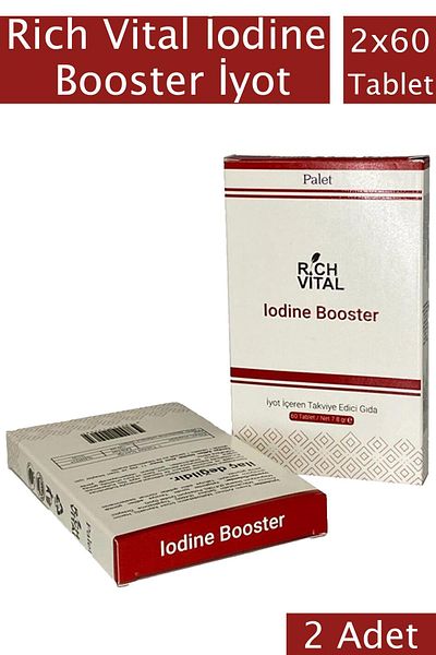 Seddar Collection Rich Vital Iodine Booster Iodine 60 Blister Tablets 2 Pieces