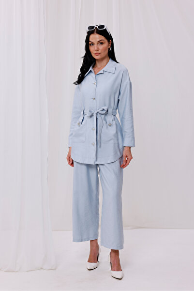 Jupe Kadın Modal Kumaş Geniş Paça Pantolon 6079