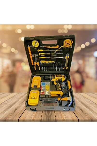 Hesaplı Hırdavat El aleti setli sarjzlı matkap