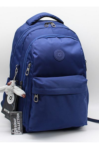 MegiHero School Backpack Unisex Water Resistant Fabric School Bag Grc2500 Navy Blue