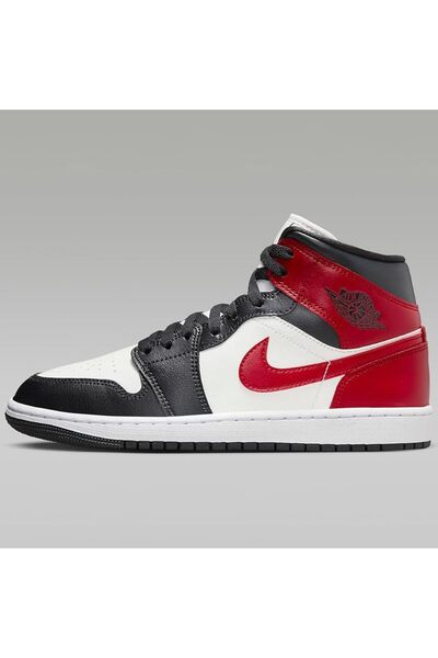 Nike Air Jordan 1 Mid Erkek Sneaker Bilekli Spor Ayakkabı (Blue Sport )