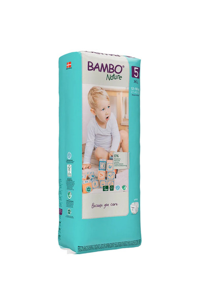 Bambo Nature Scutece Ecologice pentru copii Bambo Nature Junior, Nr. 5 (12-18 kg), pachet 44 buc.