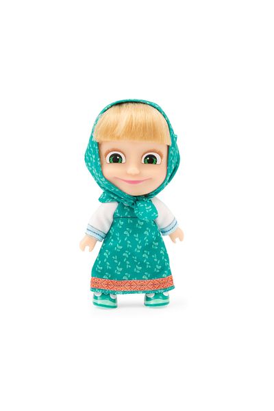 Maşa ve Koca Ayı Masha & the Bear S3 Masha 12 cm in Green Dress