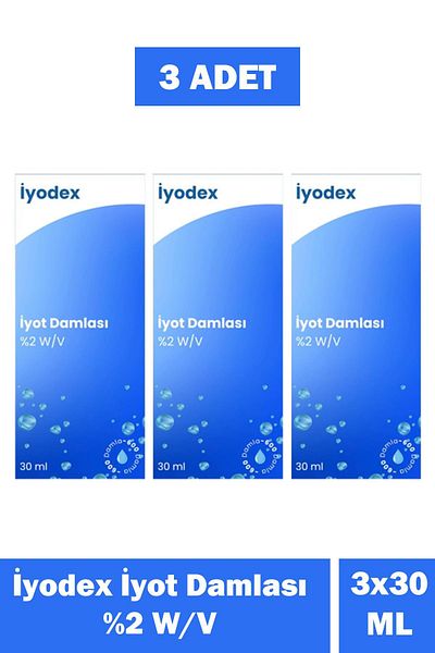 Seddar Collection Iodex 2% iodine drops 3 pieces