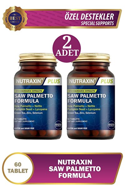 Nutraxin Nutraxi Saw Palmetto Formula 60 Tablets 2 Pieces