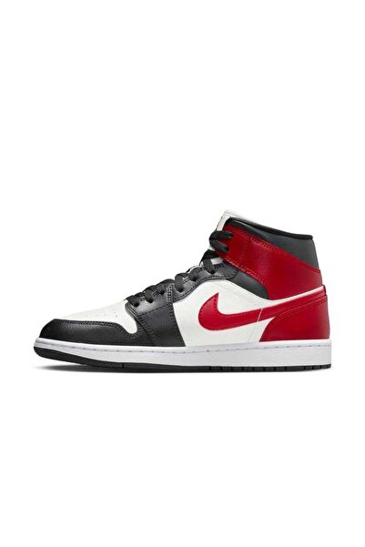 Nike Air Jordan 1 Mid Erkek Sneaker Bilekli Spor Ayakkabı (Blue Sport )