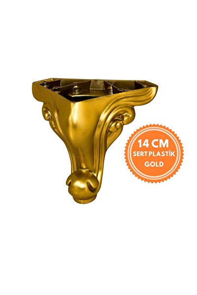 TEKSAN 14Cm Oymalı Çizgili Mobilya Ayağı, Koltuk Ayağı, Sert Plastik