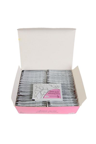 GENERALTEC Refreshing tissues with rose scent, 1000 pieces per carton