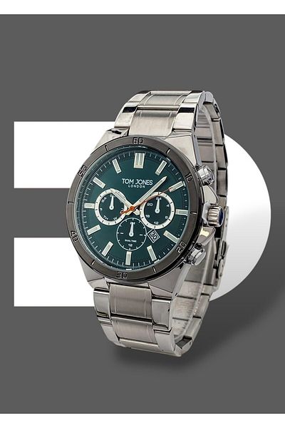 Tom Jones Original 2 Years Guarantee 3 Atm Waterproof Steel Band Men Wrist Watch
