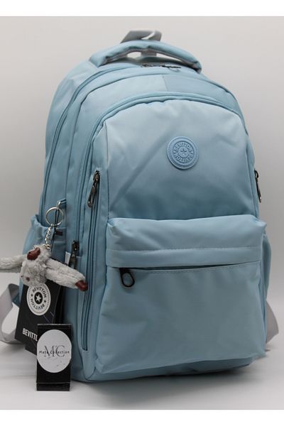 MegiHero School Backpack Unisex Water Resistant Fabric School Bag Mtr2500 Blue