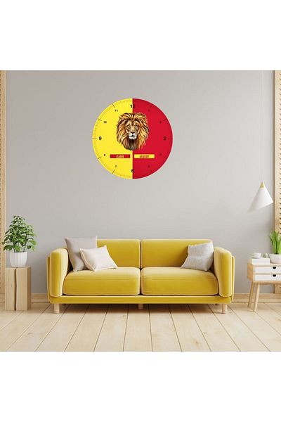 Çılgıntrend Glass Wall Clock for Fans – Take Team Spirit to the Walls!