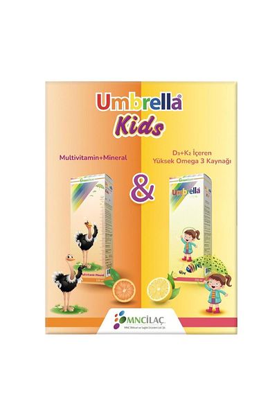 Seddar Collection Umbrella kids multivitamin 150 ml + omega-3 syrup 150 ml