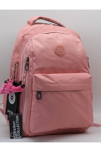 MegiHero School Backpack Unisex Water Resistant Fabric School Bag Grc2500 Powder