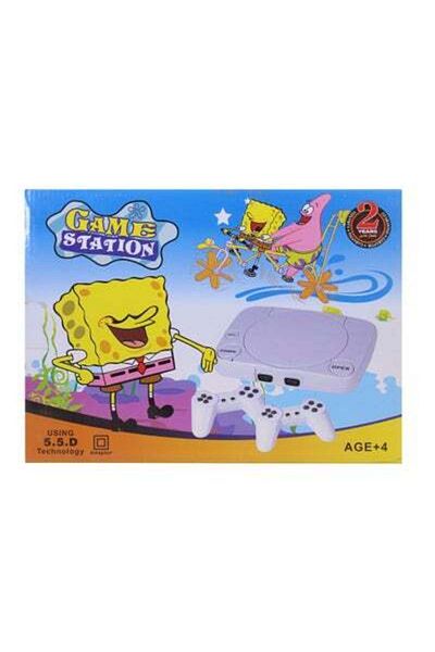 Toybox Game station classic console with 2 controllers white