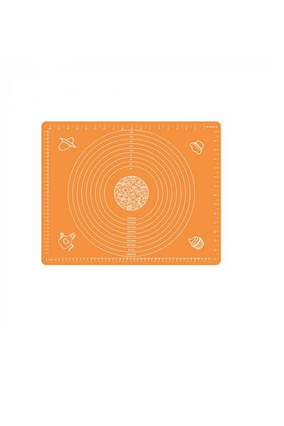 LandJoy Set of 2 silicone dough mats, LandJoy, 50 x 40 cm, orange