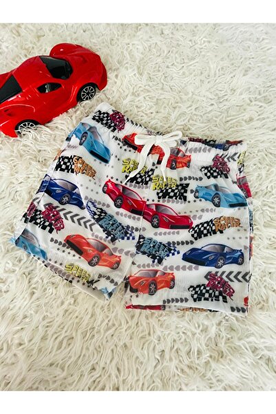 Blueseam Deniz şortu, çocuk, arabalı desen baskılı