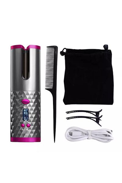 Generic Mini Traveling Automatic Curling Iron Electric Rotating Wireless Hair Curler Rechargeable Cordless C
