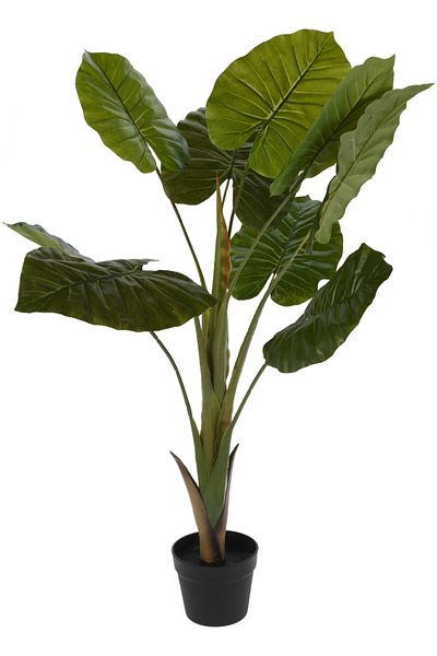 Koopman Planta artificiala Philodendron Palmier, Azay Design, cu frunze mari verzi, H 110 cm