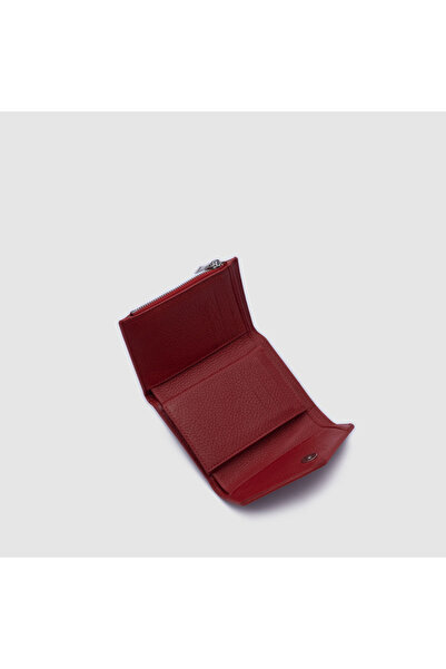 TOGO Kırmızı Hakiki Deri Kapaklı Kadın Cüzdan [920091]