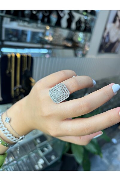 925Silver Baget yüzük (pırlanta model)