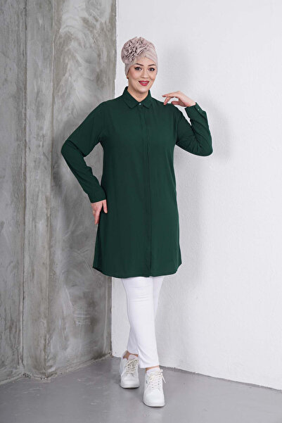 Polologin Butik Tunica clasică verde de interior