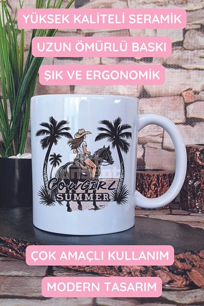 giftkonsept Cowgirl Summer Printed Gift Mug