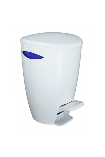 Raki Bathroom basket with pedal RAKI 5 l white-purple